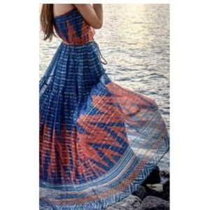 Anthropologie VERB Pallavi Singhee strapless dress